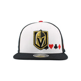 Vegas Golden Knights Card Suits Flat Cap