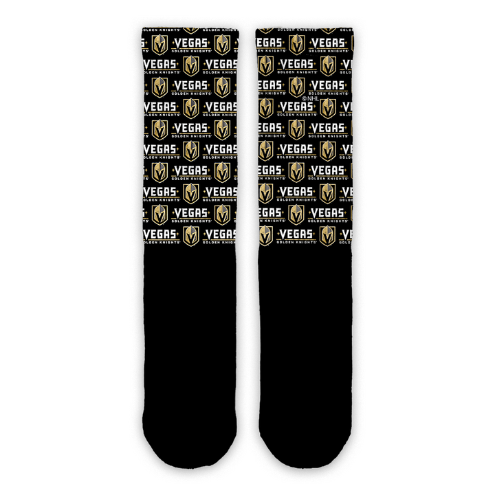 Vegas Golden Knights Wordmark Pattern Lifestyle Socks