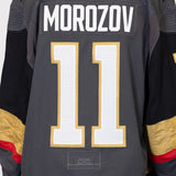 Game-Issued: #11 Ivan Morozov Gray Set 1 Jersey 2022/23 Season-14918