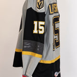 Game-Worn:#15 Jake Leschsyhn Gray Jersey-479