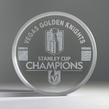 Vegas Golden Knights Stanley Cup Champions Crystal Puck