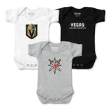 Vegas Golden Knights 3-Pack Bodysuits