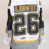 Game-Worn:#26 Tobias Bjornfot White Jersey-485