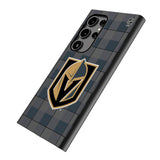 Vegas Golden Knights Plaid MagSafe Compatible Phone Case for Samsung Galaxy