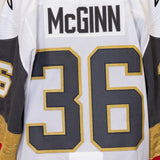 Game-Issued: #36 Tye McGinn White Set 1 Jersey 2019/20 Season-4801