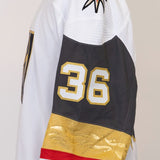 Game-Issued: #36 Tye McGinn White Set 1 Jersey 2019/20 Season-4801