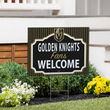 Vegas Golden Knights "Fans Welcome" Yard Sign