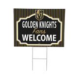 Vegas Golden Knights "Fans Welcome" Yard Sign