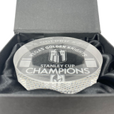 Vegas Golden Knights Stanley Cup Champions Crystal Puck