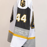 Game-Worn:#44 Layton Ahac White Jersey-544