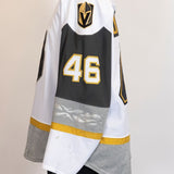 Game-Worn:#46 Jonas Rondbjerg White Jersey-491