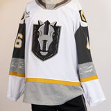 Game-Worn:#46 Jonas Rondbjerg White Jersey-491