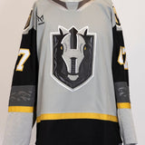 Game-Worn:#47 Grigori Denisenko Gray Jersey-524