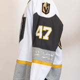 Game-Worn:#47 Patrick Guay White Jersey-452