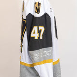 Game-Worn:#47 Patrick Guay White Jersey-452