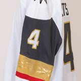 Game-Issued: #4 Mason Geertsen White Set 1 Jersey 2023/24 Season-16953