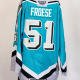 Game-Issued:#51 Byron Froese Signed Thunder Knight Jersey-347