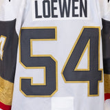 Game-Issued: #54 Jermaine Loewen White Preseason Set Jersey 2021/22 Season-15583