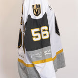 Game-Worn:#56 Sheldon Rempal White Jersey-451