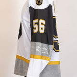 Game-Worn:#56 Sheldon Rempal White Jersey-454