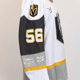 Game-Worn:#56 Sheldon Rempal White Jersey-454