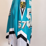 Game-Worn:#57 Mason Primeau Signed Thunder Knight Jersey-335