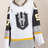 Game-Worn:#57 Mason Primeau White Jersey-457