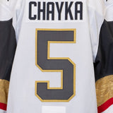 Game-Issued: #5 Daniil Chayka White Circa Set Jersey 2022/23 Season-14966