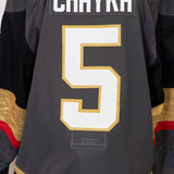 Game-Issued: #5 Daniil Chayka Gray Set 1 Jersey 2023/24 Season-16701