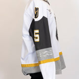 Game-Worn:#5 Daniil Chayka White Jersey-535