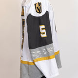 Game-Worn:#5 Daniil Chayka White Jersey-548