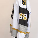 Game-Worn:#68 Cal Burke White Jersey-521