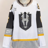 Game-Issued:#6 Kaedan Korczak White Jersey-515