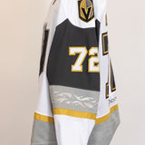 Game-Worn:#72 Gage Quinney White Jersey-496