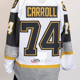 Game-Issued:74 Noah Carroll White Jersey-484
