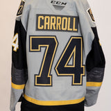 Game-Worn:#74 Noah Carroll Gray Jersey-540