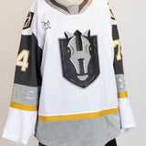 Game-Issued:74 Noah Carroll White Jersey-484