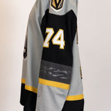 Game-Worn:#74 Noah Carroll Gray Jersey-540