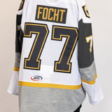 Game-Worn:#77 Carson Focht White Jersey-448