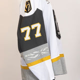 Game-Worn:#77 Carson Focht White Jersey-448