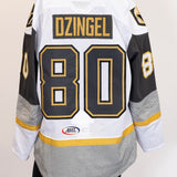 Game-Worn:#80 Ryan Dzingel White Jersey-455