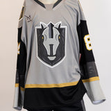 Game-Worn:#84 Brandon Tabakin Gray Jersey-478