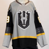 Game-Worn:#89 Ty Pelton Byce Gray Jersey-542