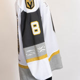 Game-Worn:#8 Matthieu Cataford White Jersey-516