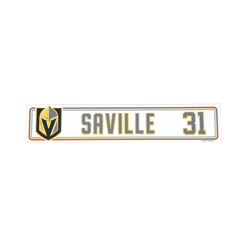 #31 Isaiah Saville Away Nameplate - 18167