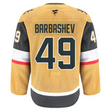 Vegas Golden Knights Fanatics Authentic Pro #49 Ivan Barbashev Jersey