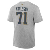 Vegas Golden Knights Karlsson Authentic Stack Name & Number tee