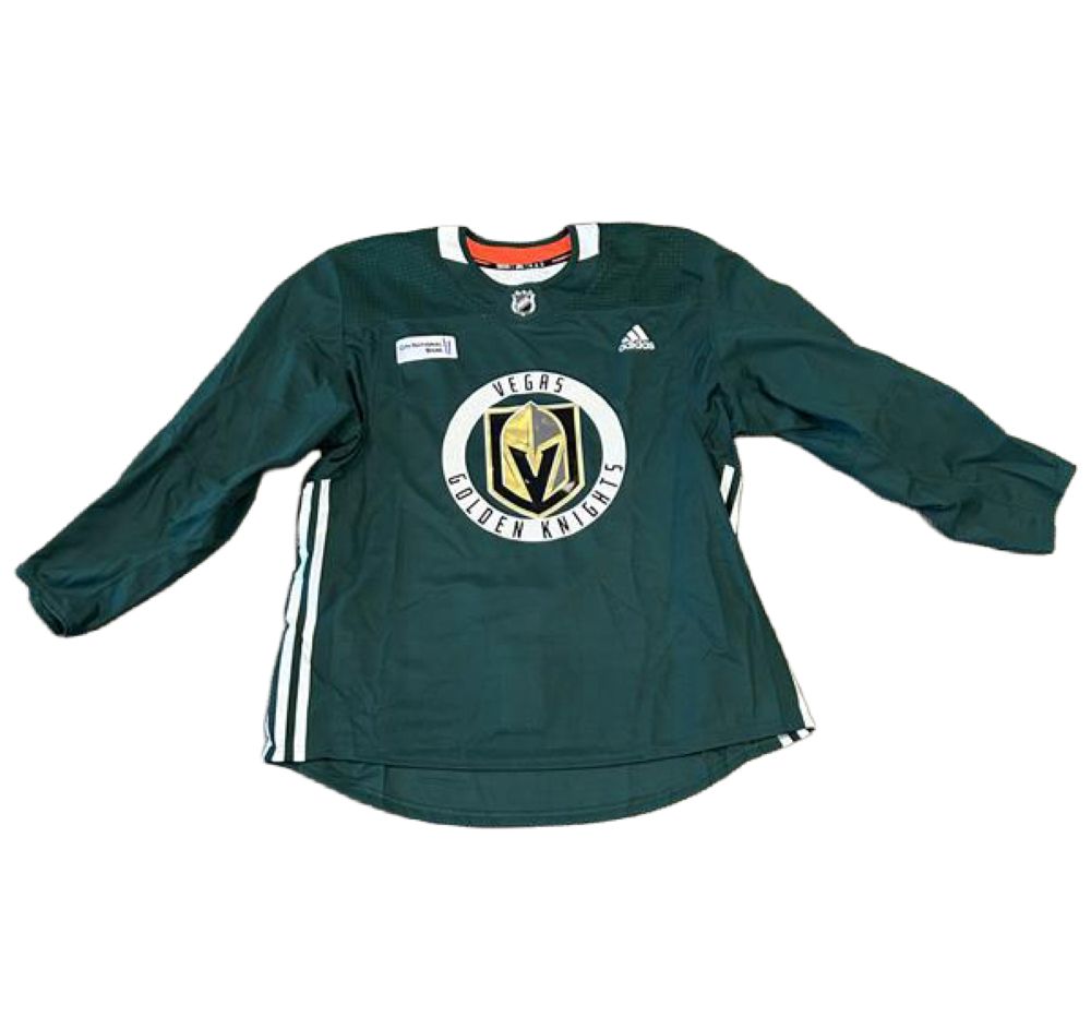 Vegas Golden Knights Green Practice Jersey (City National Arena Patch)