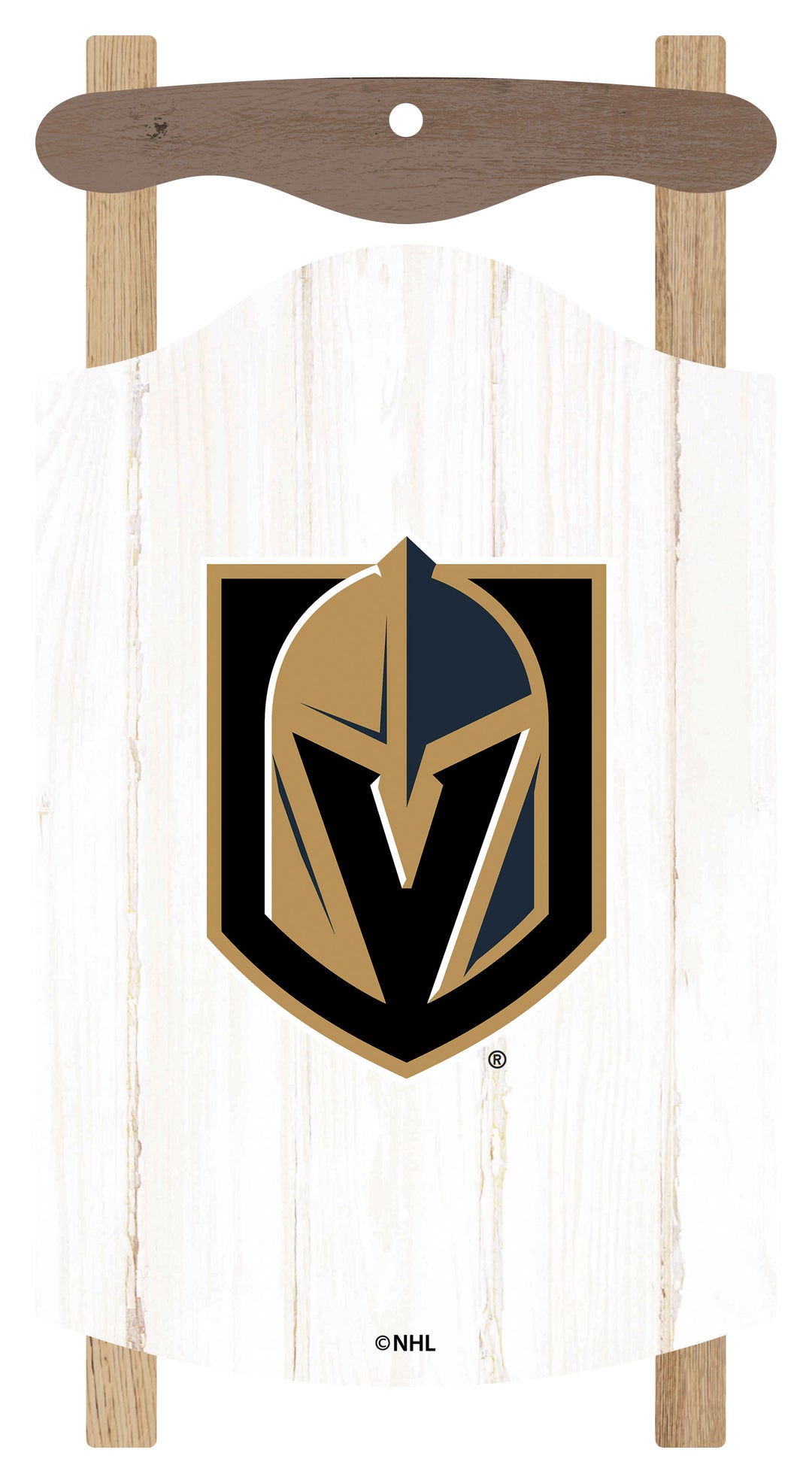 Vegas Golden Knights Holiday Sled Ornament