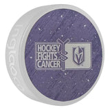 Vegas Golden Knights Hockey Fights Cancer Puck